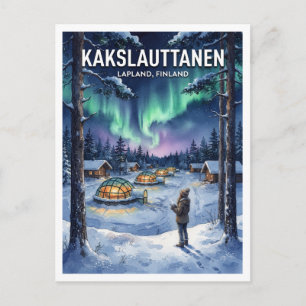 Kakslauttanen Arctic Resort Saariselkä Finland Postcard