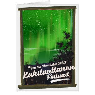 Kakslauttanen finland travel poster