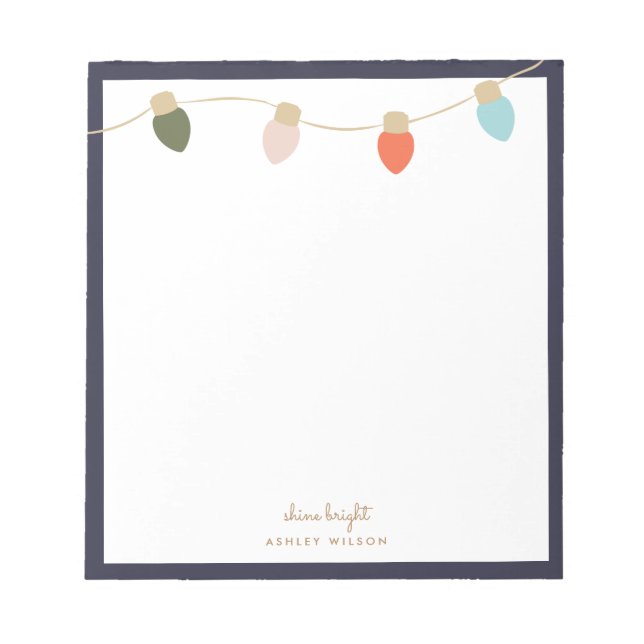 Kaktovik String Lights Notepad (Front)