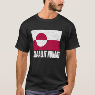 Kalaallit Nunaat Flag Grunge Vintage Souvenir Gree T-Shirt