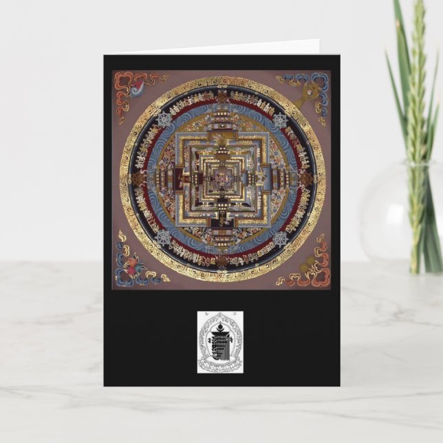 Kalachakra Mandala A Greeting Card (Front)