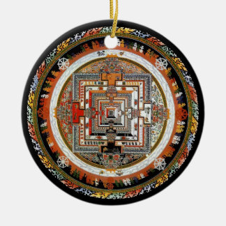 Kalachakra Mandala Ceramic Tree Decoration
