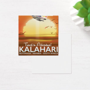 Kalahari Desert Adventure travel poster