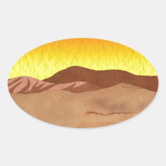 Kalahari Desert Oval Sticker