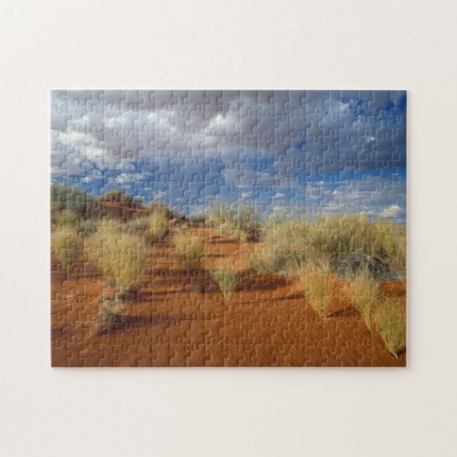 Kalahari Desert Scene, Kgalagadi Transfrontier 2 Jigsaw Puzzle (Horizontal)