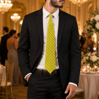 Kalahari Sovereign | Luxury African Yellow Pattern Tie