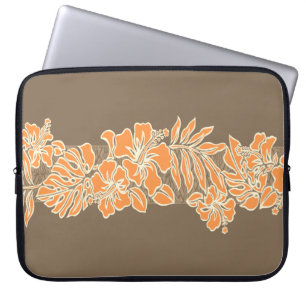 Kalaheo Hawaiian Hibiscus Tapa Laptop Wetsuit Bag
