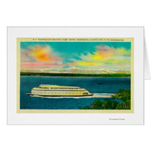 Kalakala Ferry, Puget Sound, Olympic Mountains