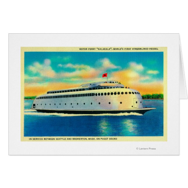 Kalakala Ferry, World's First Streamlined (Front Horizontal)