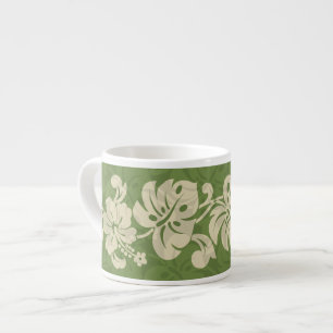 Kalakaua Hawaiian Hibiscus Border KL301 Espresso Cup