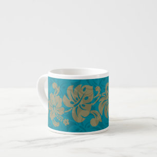 Kalakaua Hawaiian Hibiscus Border KL303 Espresso Cup