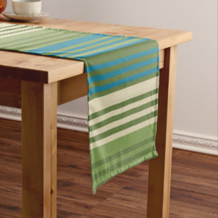 Kalakaua Hawaiian Tropical Beach Stripes KL301 Short Table Runner