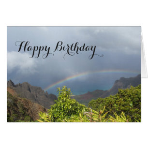 Kalalau Rainbow Birthday Card