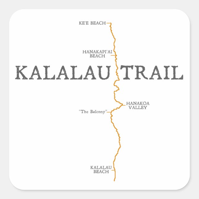 Kalalau Trail sticker (Front)