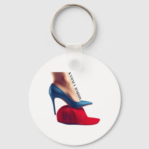 Kalama Harris 2024 Retro Comma La Red Hat Anti Tru Key Ring