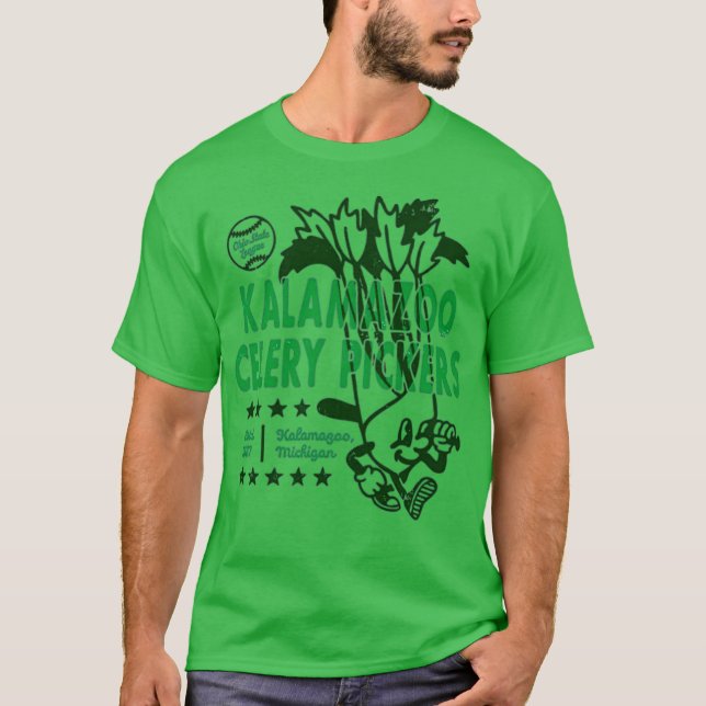 Kalamazoo Celery Pickers - Michigan - Vintage Defu T-Shirt (Front)