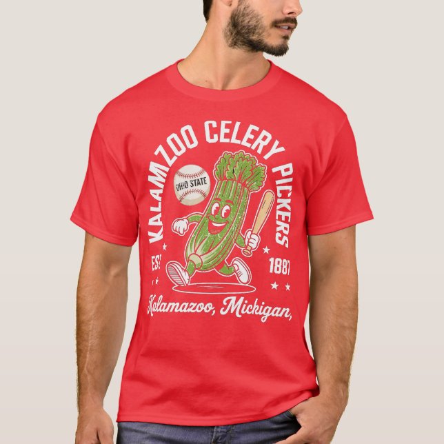Kalamazoo Celery Pickers T-Shirt (Front)