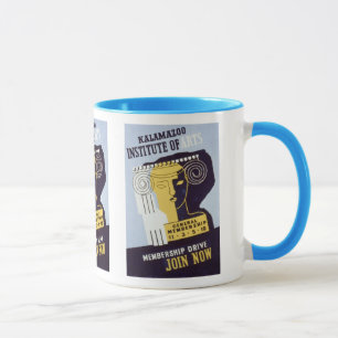 Kalamazoo Institute of Arts  - WPA Poster - Mug