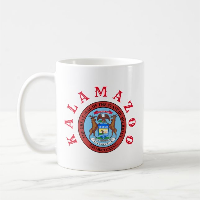 Kalamazoo, Michigan Coffee Mug (Left)