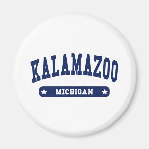 Kalamazoo Michigan College Style tee shirts Magnet