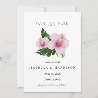 KALANI | Hibiscus Save the Date Template