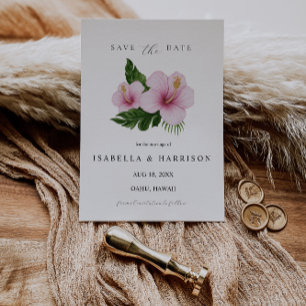 KALANI   Hibiscus Save the Date Template