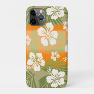 Kalani Tie Dye Blend Tropical Hibiscus - Orange iPhone 11 Pro Case