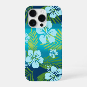 Kalani Tie Dye Blend Tropical Hibiscus - Teal Case