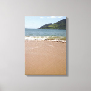 Kalapaki Bay Beach on Kauai in Hawaii Canvas Print