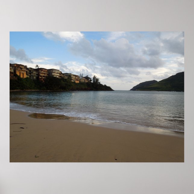 Kalapaki Bay in Kauai, Hawaii Poster (Front)