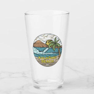 Kalapaki Beach Hawaii Vintage Glass