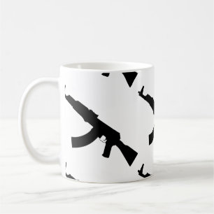 Kalashnikov ak 47 silhouette  coffee mug