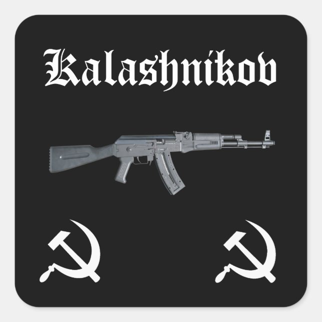Kalashnikov AK-47 Square Sticker (Front)