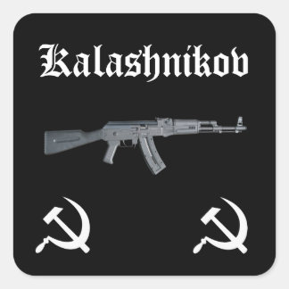 Kalashnikov AK-47 Square Sticker