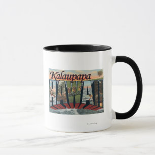 Kalaupapa, Hawaii - Large Letter Scenes Mug