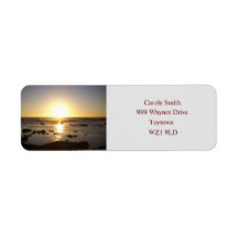 Kalbarri Beach Sunset Return Address Labels