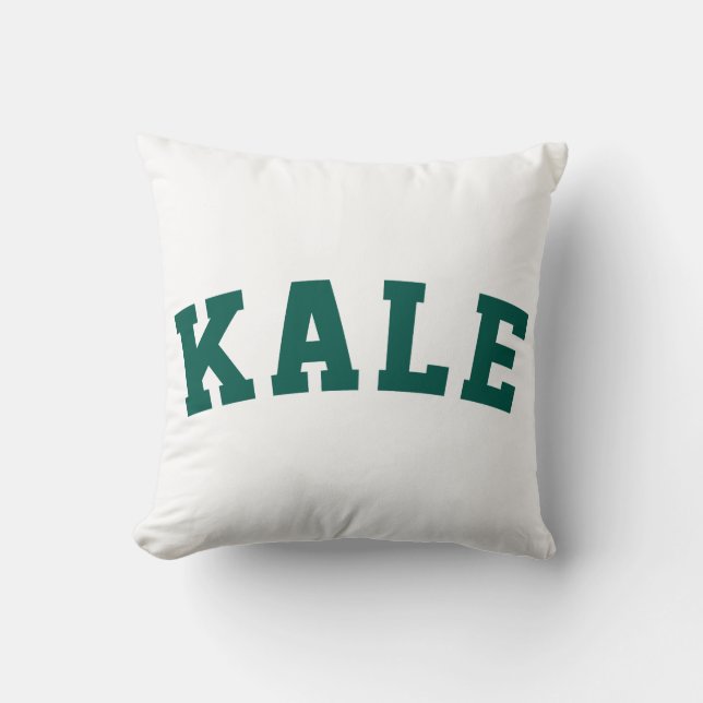 Kale Funny Vegan Style Cushion (Front)