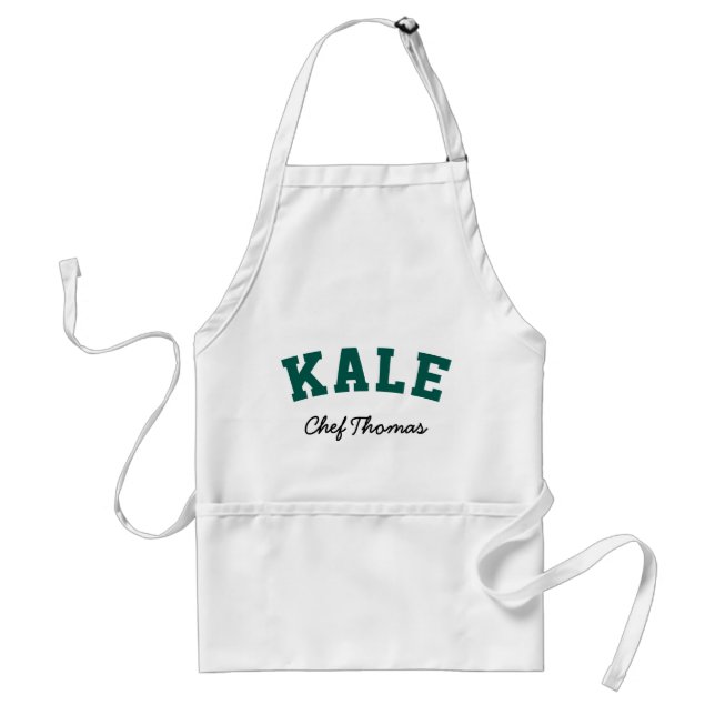 Kale Funny Vegan Style Standard Apron (Front)