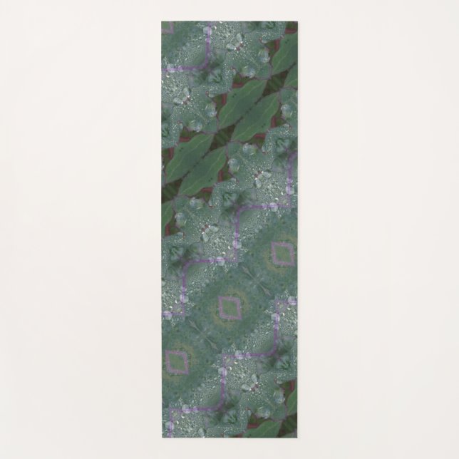 Kale Ikat 8 Angled Yoga Mat (Front)