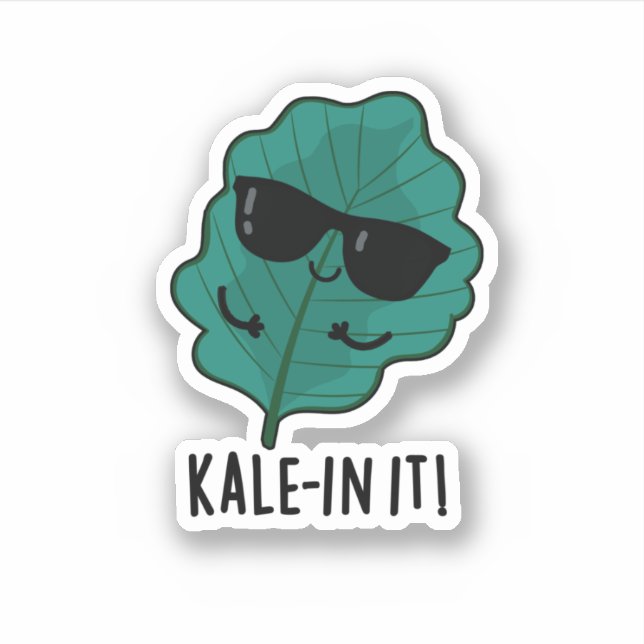 Kale-in It Funny Veggie Kale Pun  (Front)