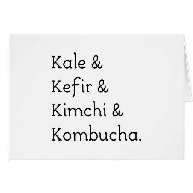 Kale Kefir Kimchi Kombucha (Front Horizontal)