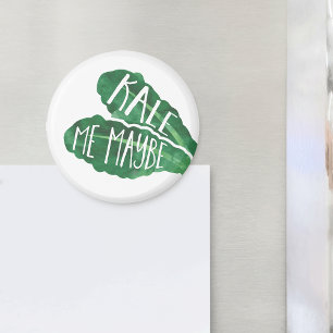 Kale Me Maybe Veggie Pun Magnet