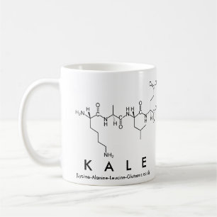 Kale peptide name mug