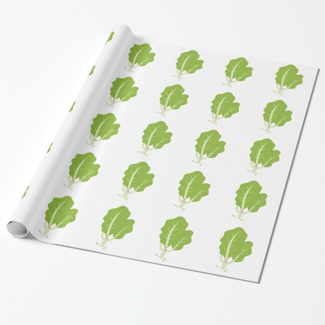 Kale Runner Wrapping Paper (Unrolled)