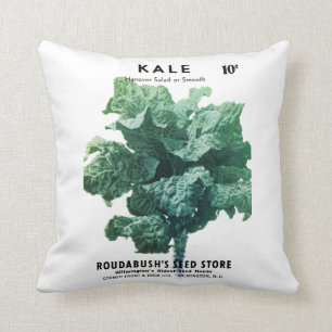 Kale Seed Packet Label Cushion