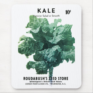 Kale Seed Packet Label Mouse Mat