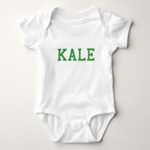 Kale University College Vegan Vegetarian Healthy Baby Bodysuit