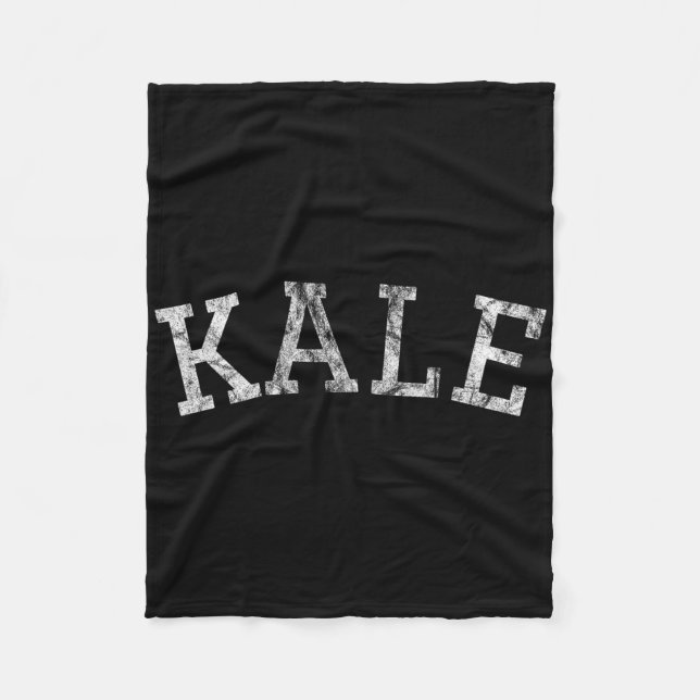 Kale University Fun Halloween Costume Vegan Vegeta Fleece Blanket (Front)