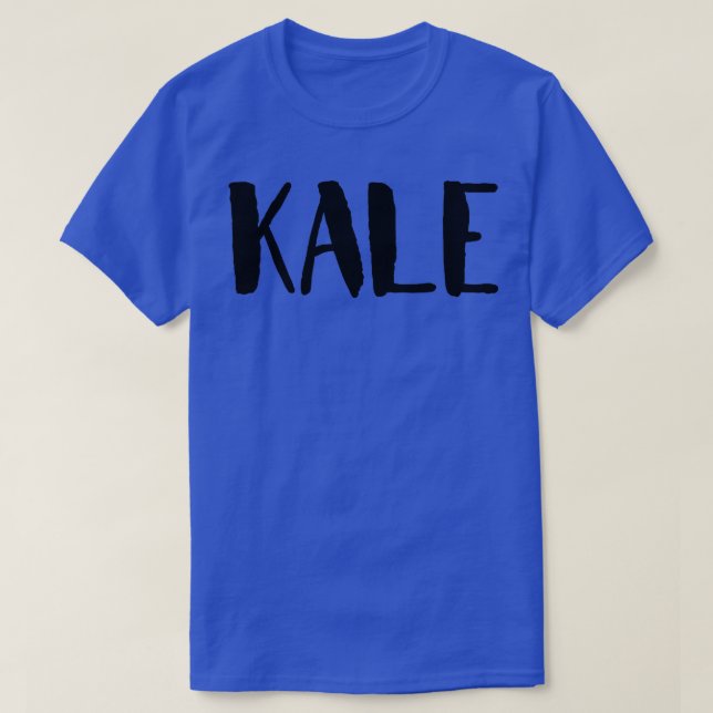 Kale Vegan Vegetarian Organic Health and Fitness  T-Shirt (Design Front)
