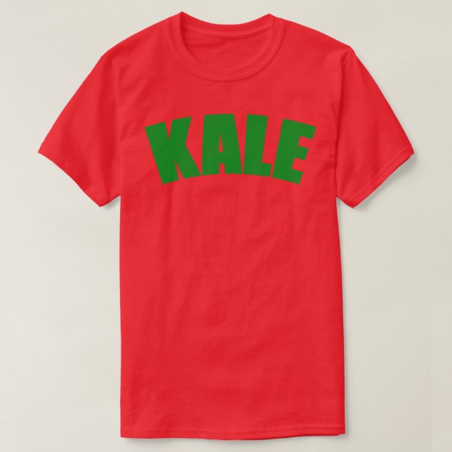 Kale Vegetable typography 1 T-Shirt (Design Front)